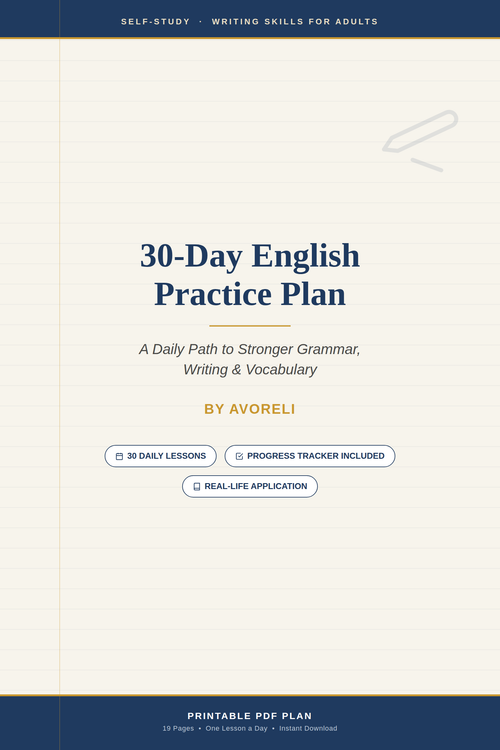 30-Day English Practice Plan